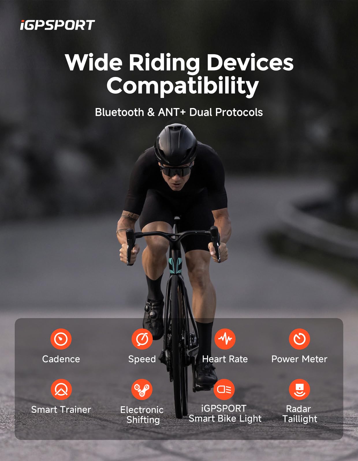 iGPSPORT BSC300 Wireless GPS Bike Computer with Offline Maps, Navigation & Off-Course Alerts - 8GB Storage, Bluetooth ANT+, IPX7 Waterproof - Perfect for Road Cycling, Mountain Biking & Outdoor Adventures