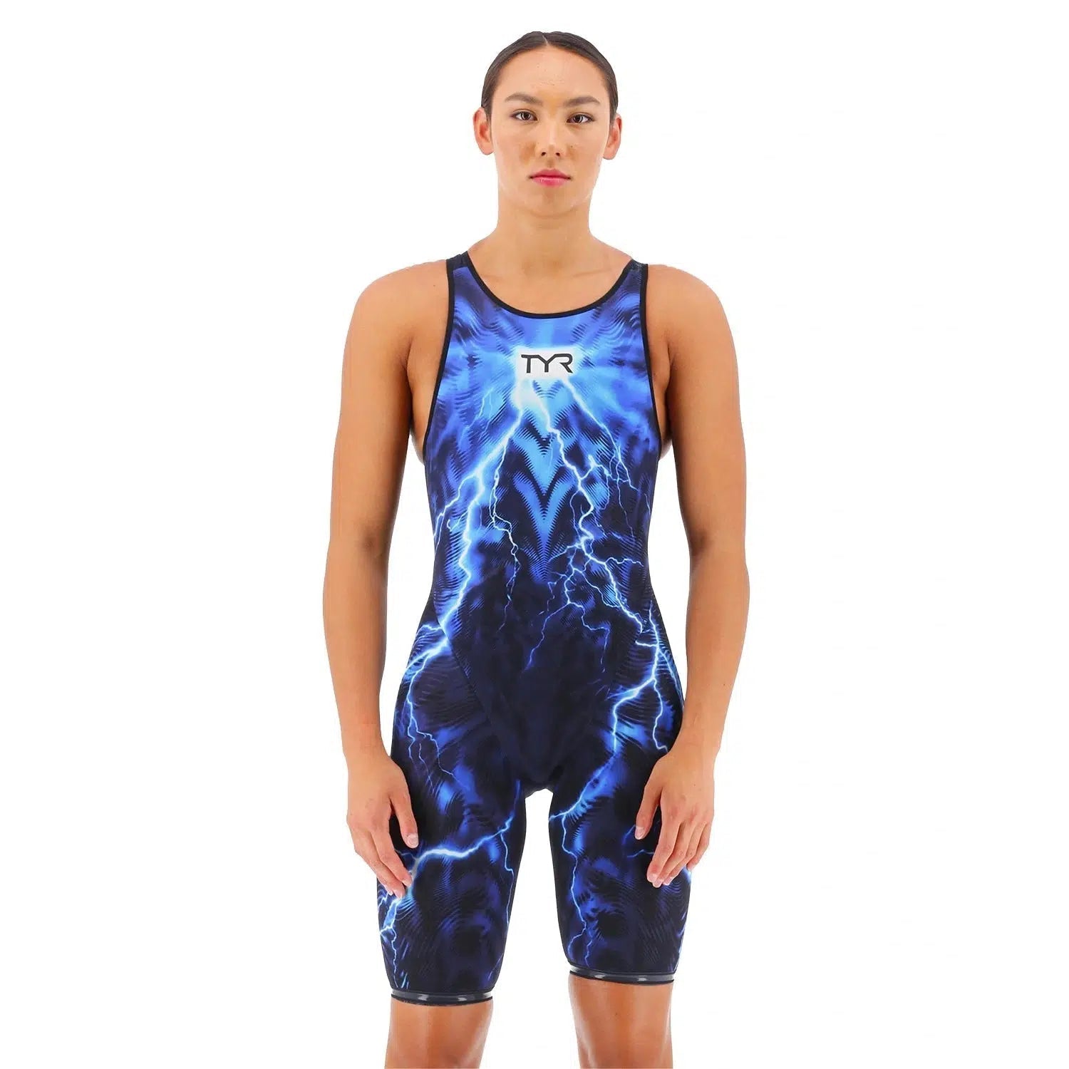 TYR Venzo Phantom Oblivion Open Back Tech Suit - High Performance Competitive Swimwear for Women & Men - Perfect for Training, Racing and Water Sports