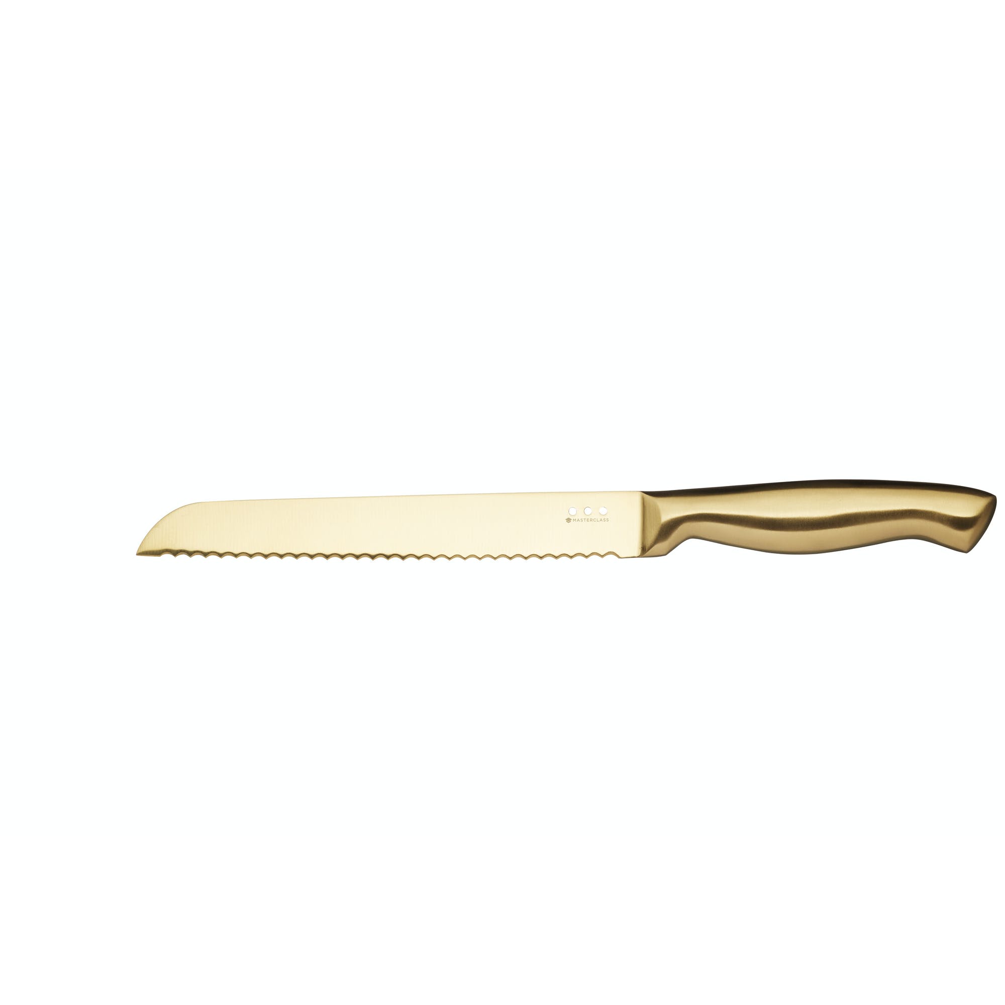 Premium 5-Piece Brass Stainless Steel Knife Set with Block - Professional Chef Knives for Cooking, Slicing & Dicing - Perfect for Home Kitchen & Gourmet Food Preparation