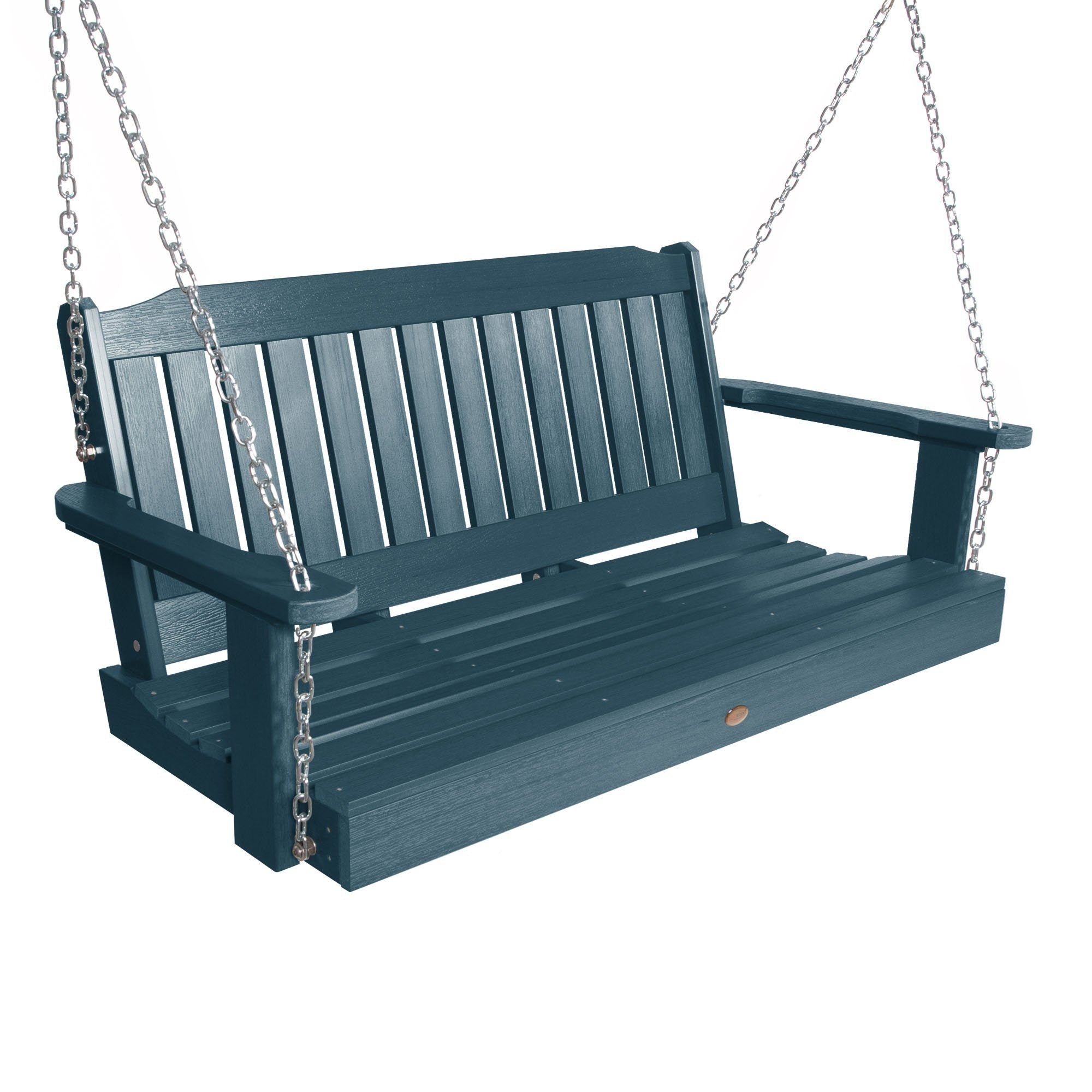 4FT Lehigh Porch Swing - Outdoor Hanging Bench for Patio, Garden & Backyard - Weather-Resistant Wooden Swing Seat with Chains - Perfect for Relaxing, Reading & Enjoying Nature