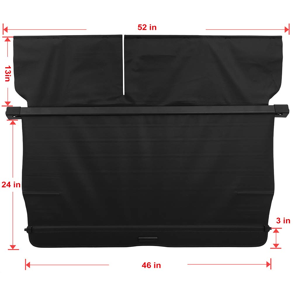 Retractable Rear Cargo Cover Shade for 2010-2015 Lexus RX350 3.5L SUV - Custom Fit Trunk Shade Protector for Luggage & Cargo Privacy - Perfect for Road Trips, Grocery Hauling & Outdoor Adventures