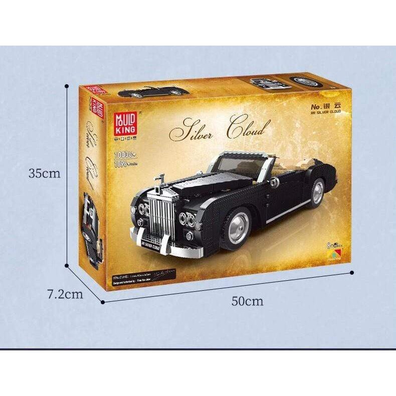 Mould King 10006 Rolls Royce 1964 RR Silver Cloud III Building Blocks Set - Collectible Model Car Toy for Adults & Kids, Perfect for Display, Gifts & DIY Projects
