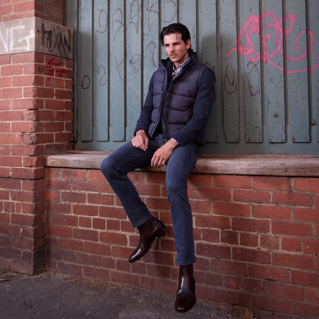 Beaucaire Fred Puffer Vest for Men - Navy Blue Reg - Lightweight Warm Winter Jacket for Outdoor Activities & Casual Wear