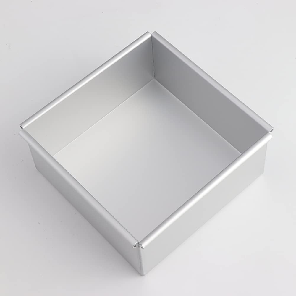 Nonstick 8x8x3 Inch Square Cake Pan with Removable Bottom - Perfect for Baking Cheesecake, Brownies & Sheet Cakes | Oven Safe Baking Pan for Home Bakers & Professional Chefs