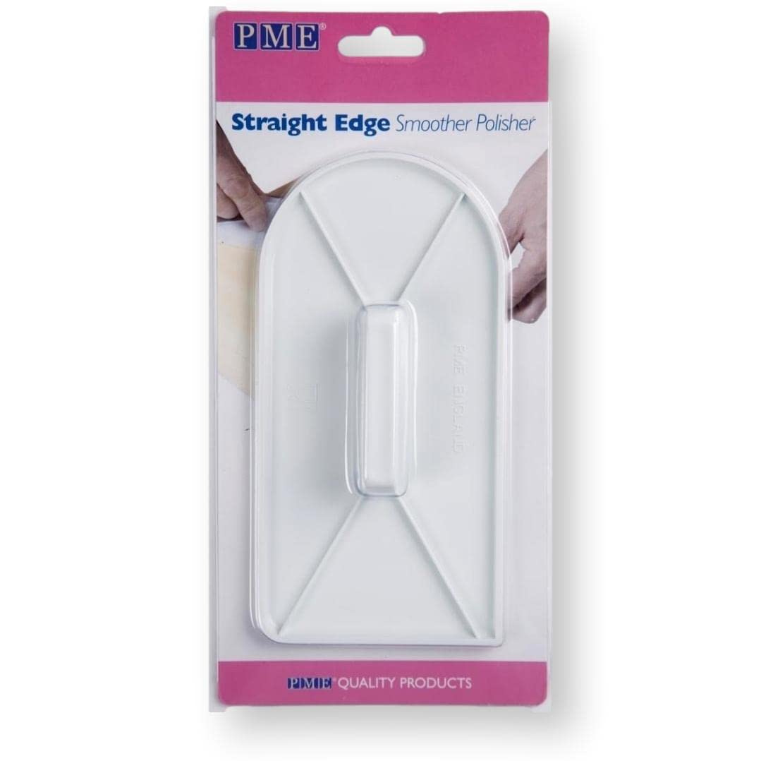 PME Arts & Crafts Straight Edge Smoother Polisher Tool - Professional Cake Decorating & Fondant Smoothing for Perfect Edges - Ideal for Bakers, Wedding Cakes & DIY Crafts
