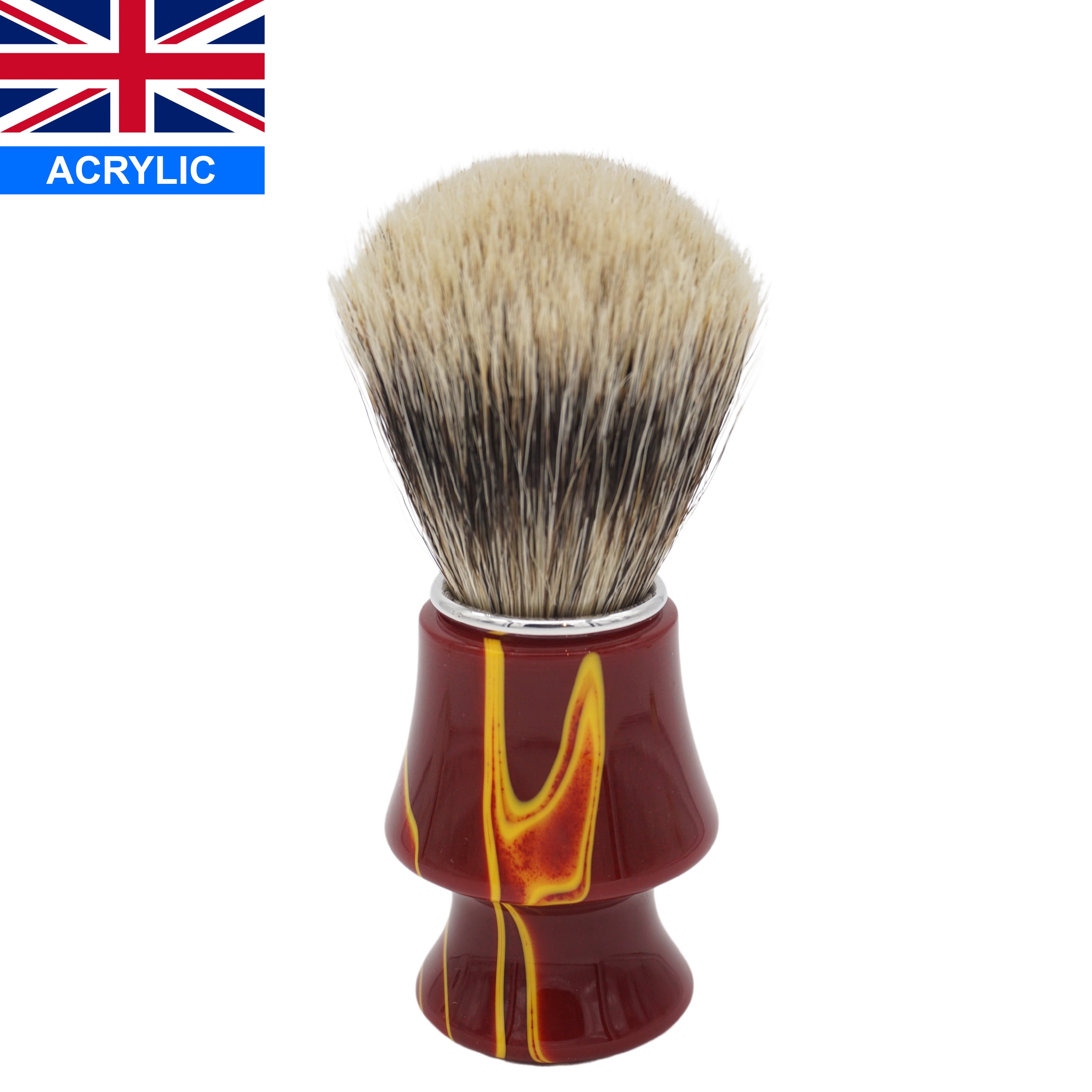 24mm Semogue Mistura Badger & Boar Shaving Brush with Infrared Handcrafted Handle - Perfect for Wet Shaving & Grooming Routine