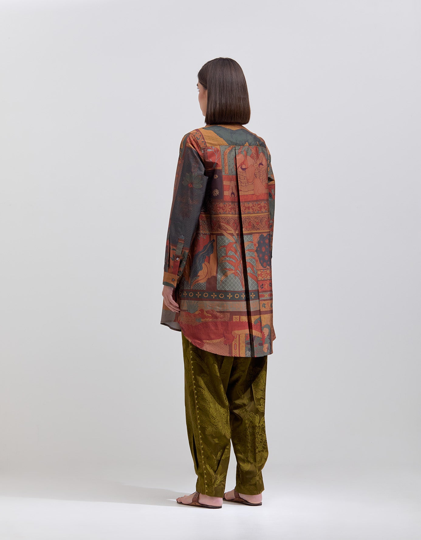 Premium Oversized Silk Dupion Shirt in Terracotta - Elegant & Comfortable Blouse for Women, Perfect for Office Wear, Casual Outings & Special Occasions