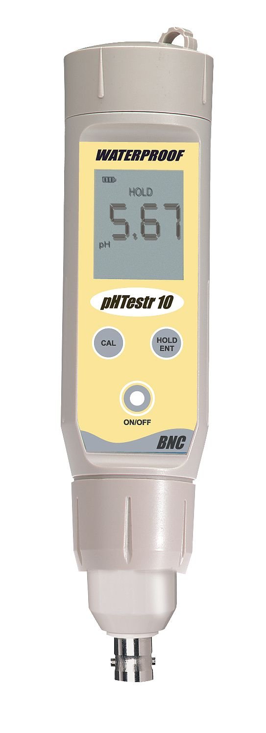 Oakton WD-35634-14 Waterproof pHTestr 10 BNC Pocket pH Meter - Portable Water Quality Tester for Pools, Aquariums, Hydroponics & Laboratory Use