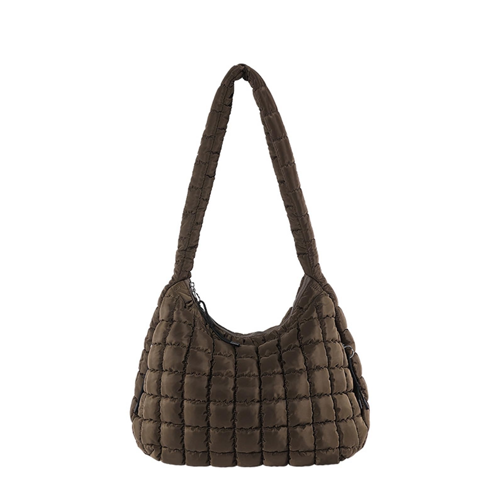 Quilted Tote Bag for Women - Large Puffer Crossbody Shoulder Bag, Lightweight Soft Carryall Handbag for Work, Travel & Shopping