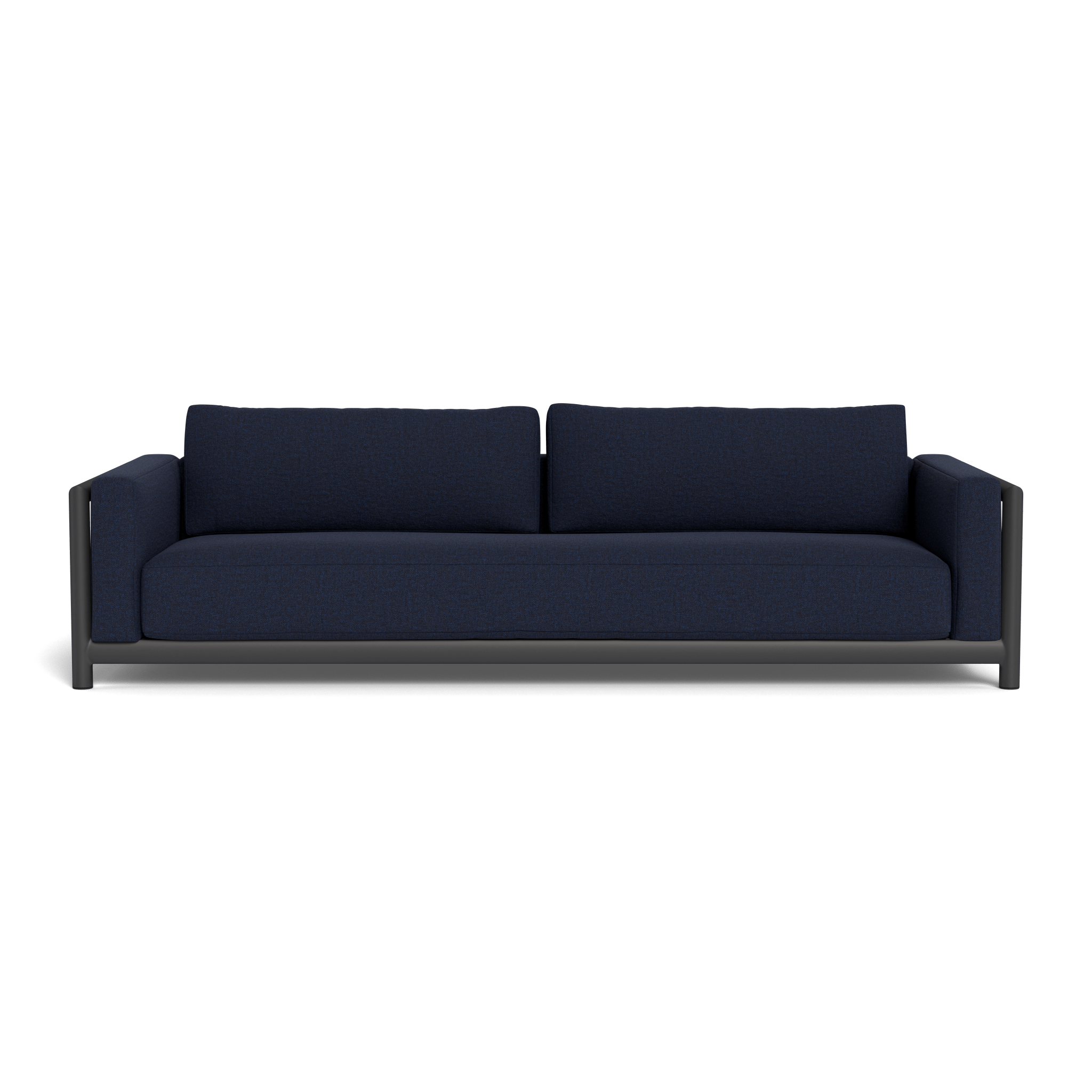 Moab Sofa 108 - Modern 3-Seater Fabric Couch with Sturdy Wooden Legs for Living Room, Lounge, and Office Use