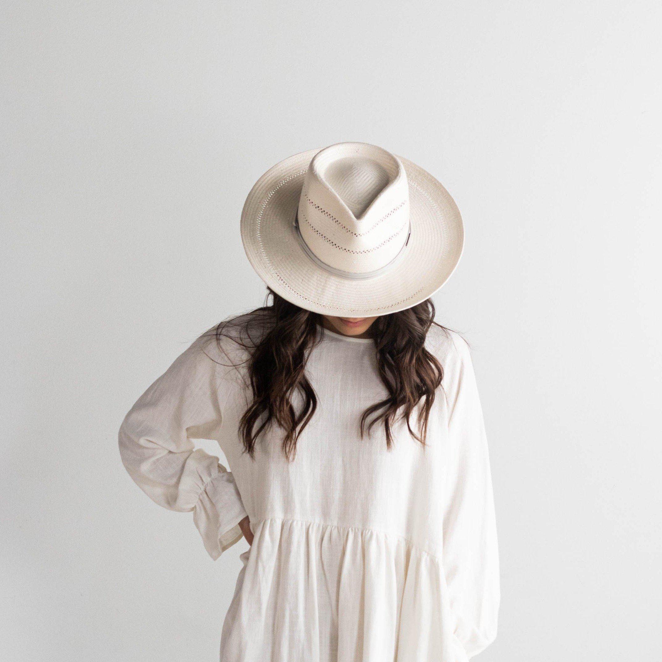 Arlo Rancher Fedora Straw Hat for Men - Western Cowboy Hat with Wide Brim - Sun Protection Summer Hat for Outdoor, Rodeo, and Country Music Festivals
