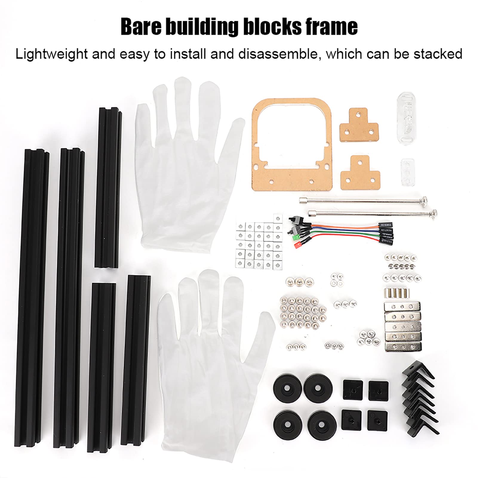 Leapiture Open Frame PC Case - DIY Stackable Computer Case Kit, Aluminum Alloy ITX Barebones Chassis with Superior Heat Dissipation | Perfect for Custom Gaming Rigs, Home Theater PCs & Compact Workstations