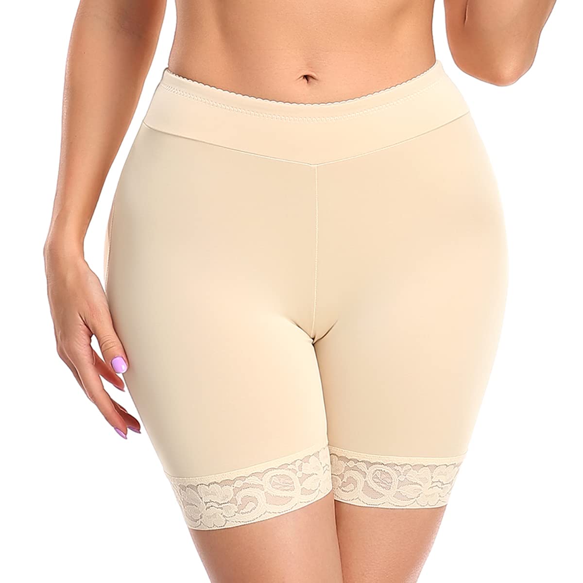 Stretch Lace Shorts for Women - Comfortable Yoga Underwear & Safety Leggings - Breathable Briefs for Workout, Lounge & Everyday Wear