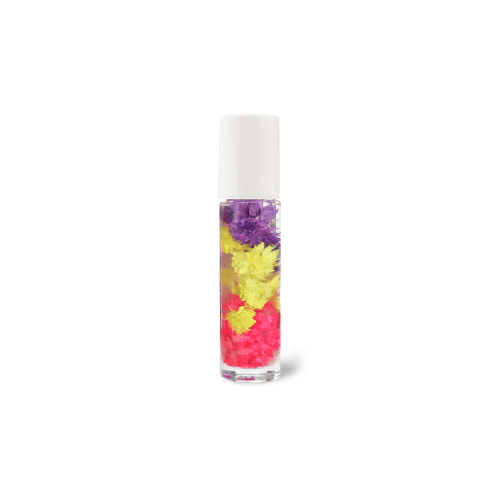 Blossom Mini Roll On Lip Gloss - 3 Pack Clear Lip Gloss for Moisturizing & Shine - Perfect for Daily Use, Parties & Makeup Touch Ups