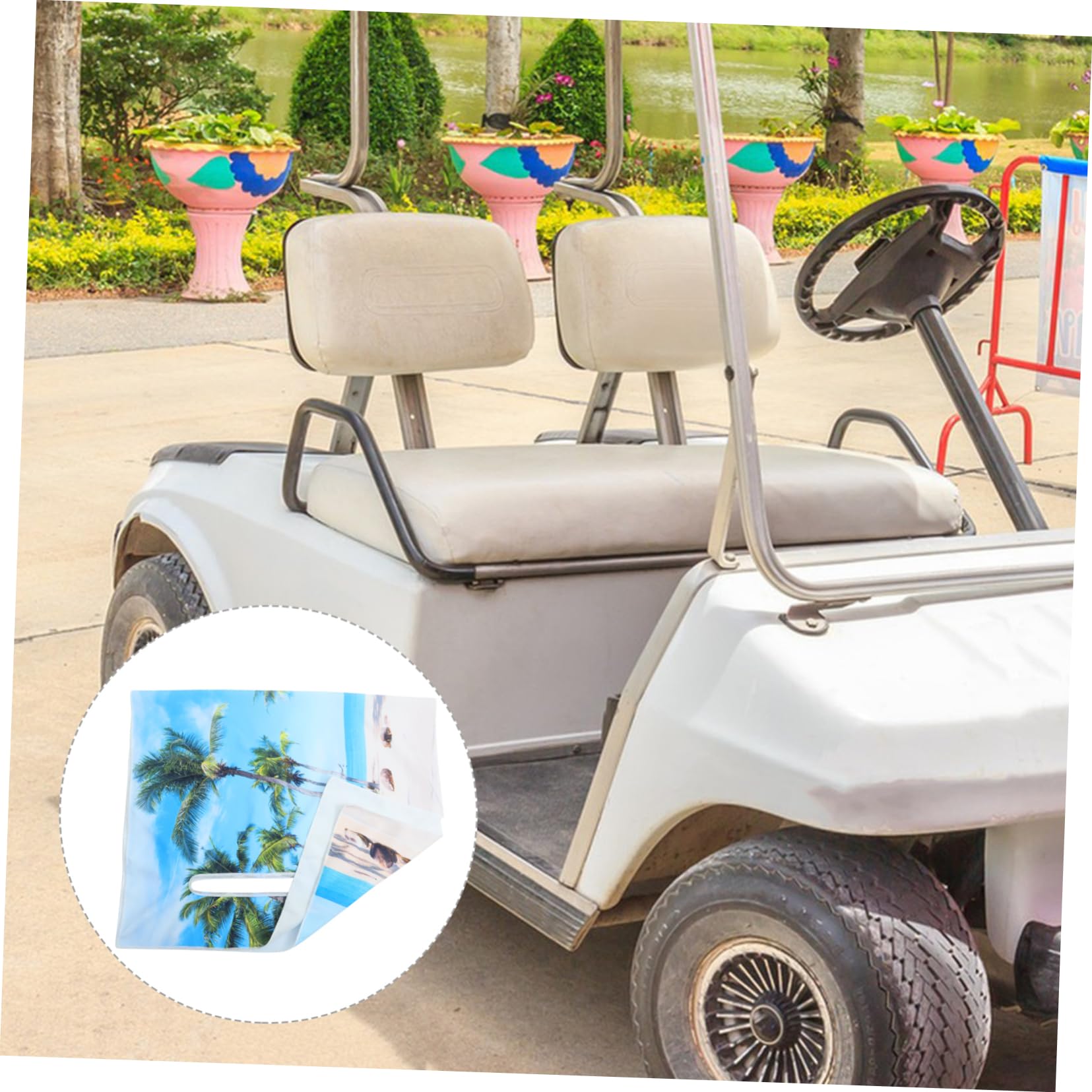 SUPVOX Waterproof Golf Cart Seat Cover - Durable Outdoor Protection for Golf Carts, Car Seats & Shopping Carts | UV Resistant & Easy to Clean | Perfect for Golf Courses, Outdoor Events & Grocery Shopping