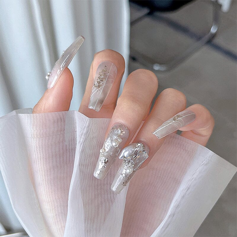 Natural Irregular Shell Pieces for 3D Nail Art Decorations - DIY Manicure, Acrylic Nails, and Salon Nail Designs