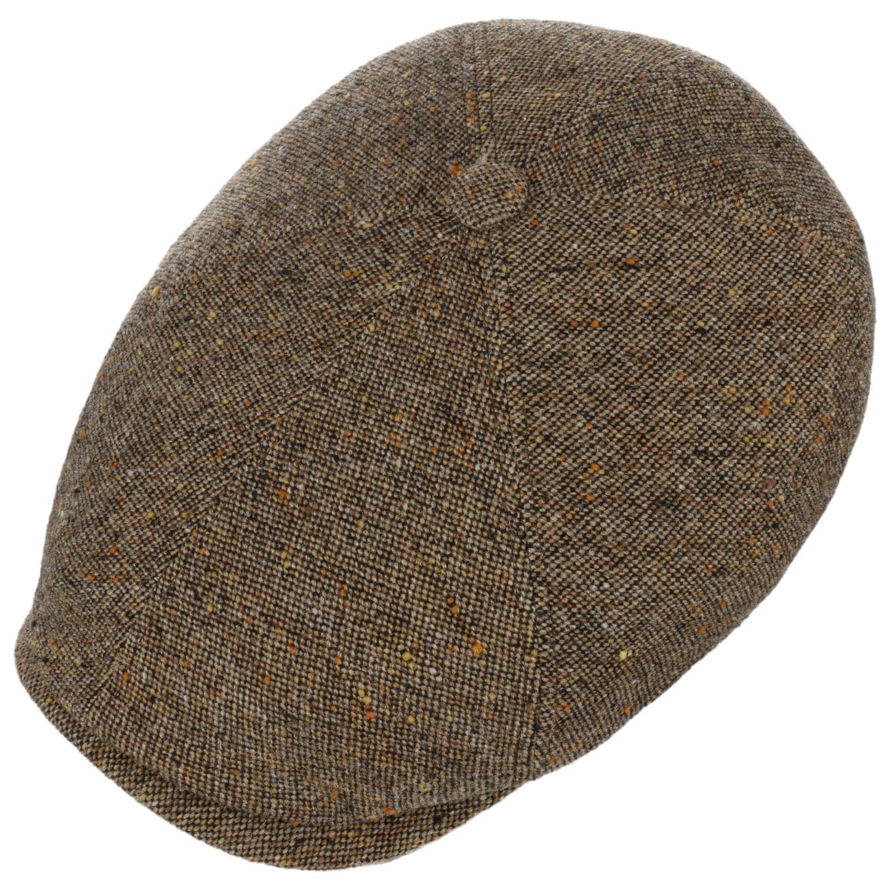 Stetson Standsfield 6-Panel Flat Cap for Men - Classic Wool Fedora Hat for Casual & Outdoor Wear - Perfect for Golf, Hiking, and Everyday Fashion