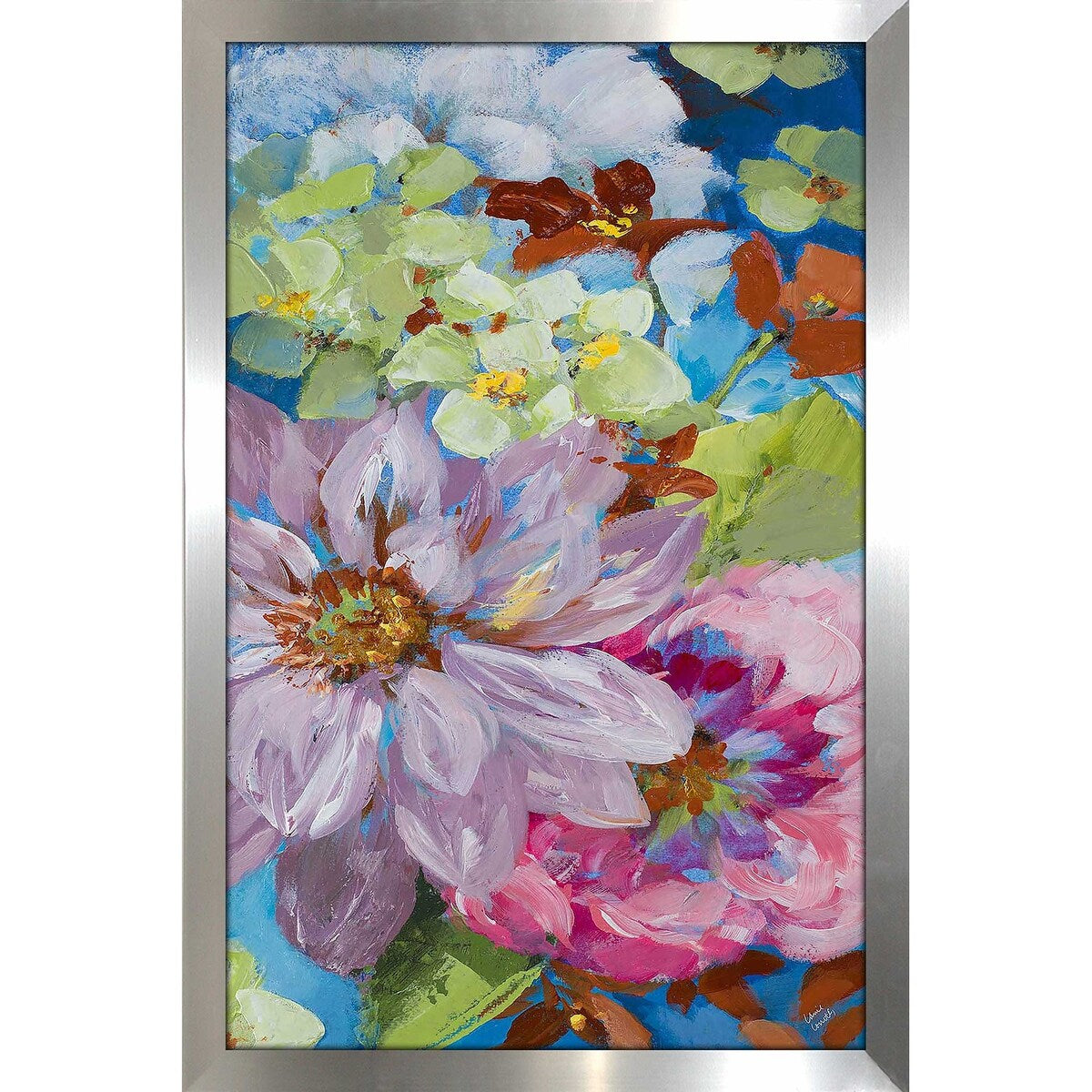 Abundant Garden II Vertical Wall Art Print on Acrylic - Modern Home Decor for Living Room, Bedroom & Office