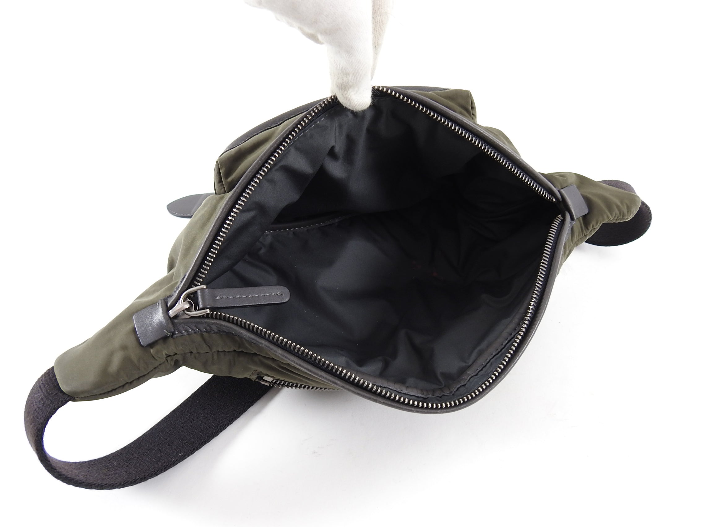 Brunello Cucinelli Olive Green Nylon Belt Bag for Men & Women - Stylish Waist Pack for Travel, Hiking & Everyday Use