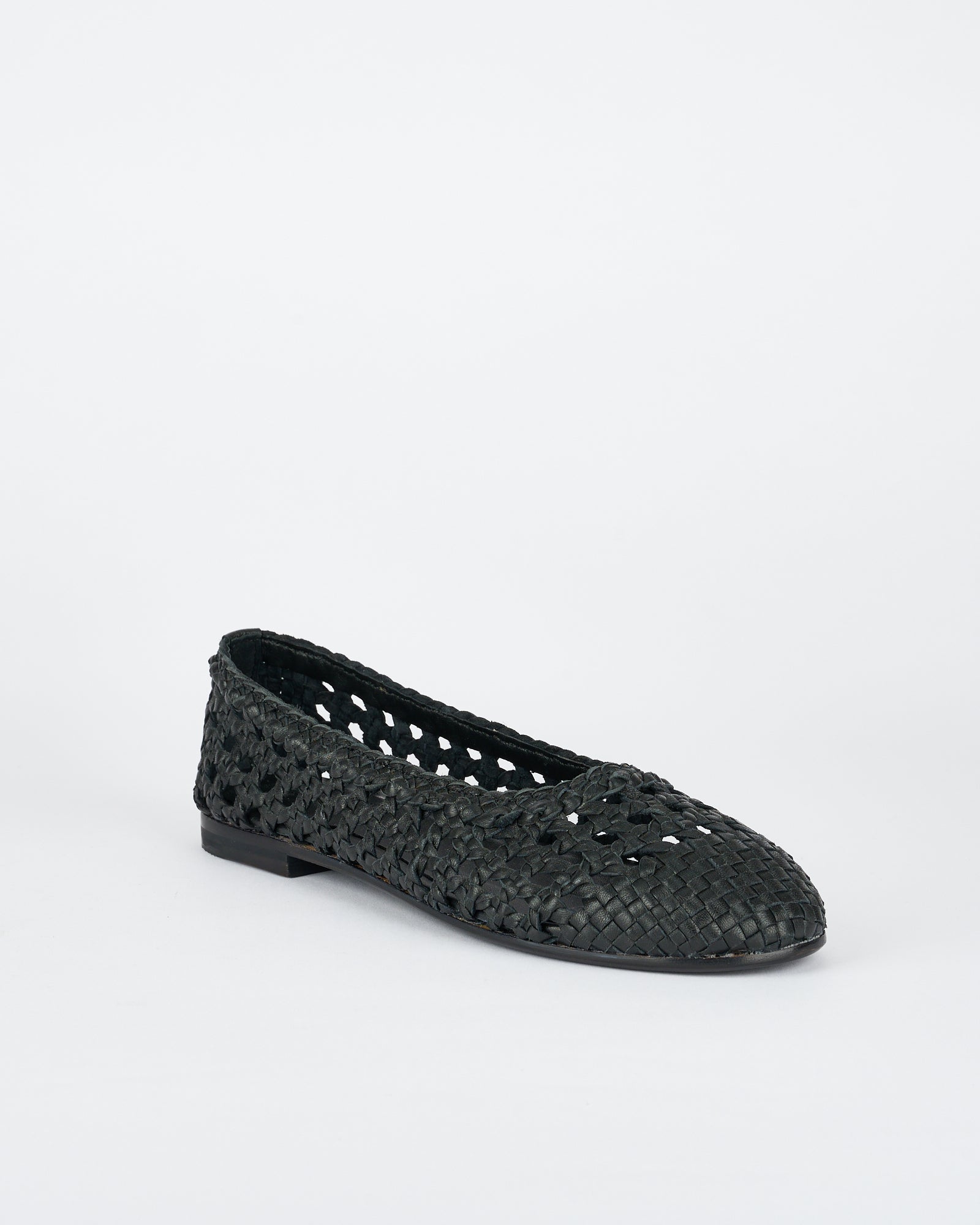 Greene Women's Ballet Flats - Comfortable Black Leather Flat Shoes for Casual Wear, Office & Travel