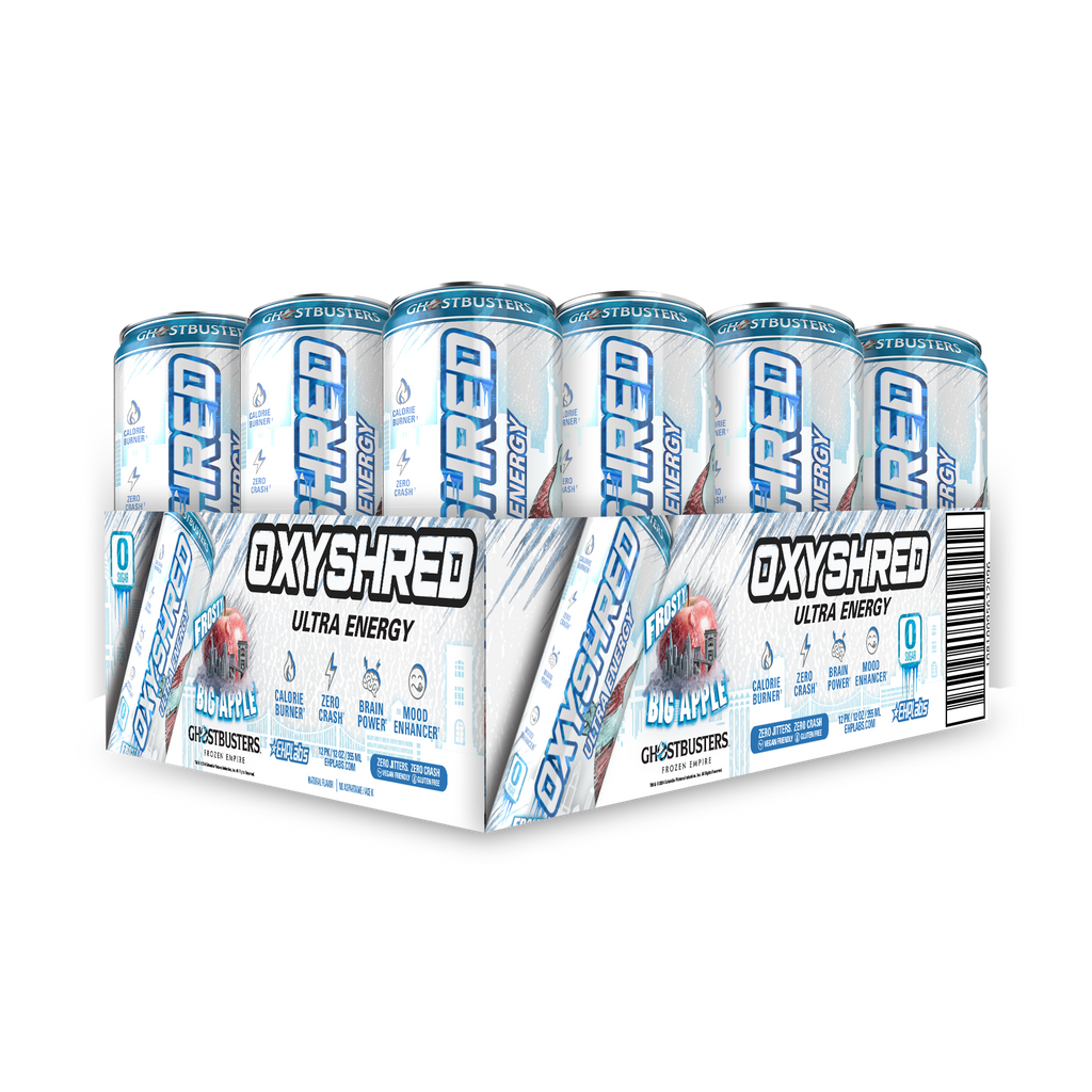 EHP Labs OxyShred Ultra Energy Drink RTD - 12 Pack (355ml Each) | Fat Burning & Performance Booster | Pre-Workout, Gym & Fitness Fuel