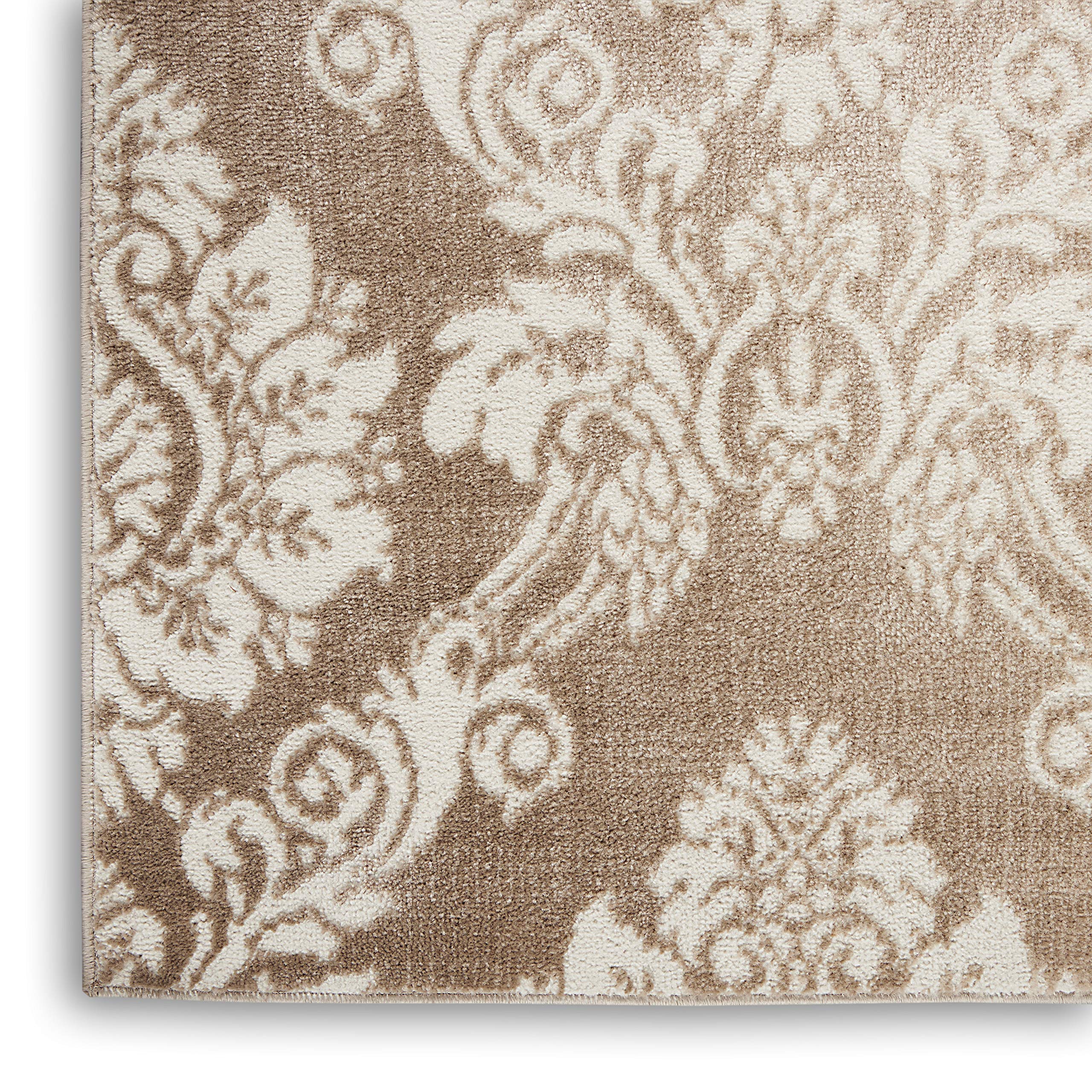Nourison Elation Floral Ivory Mocha 5'3
