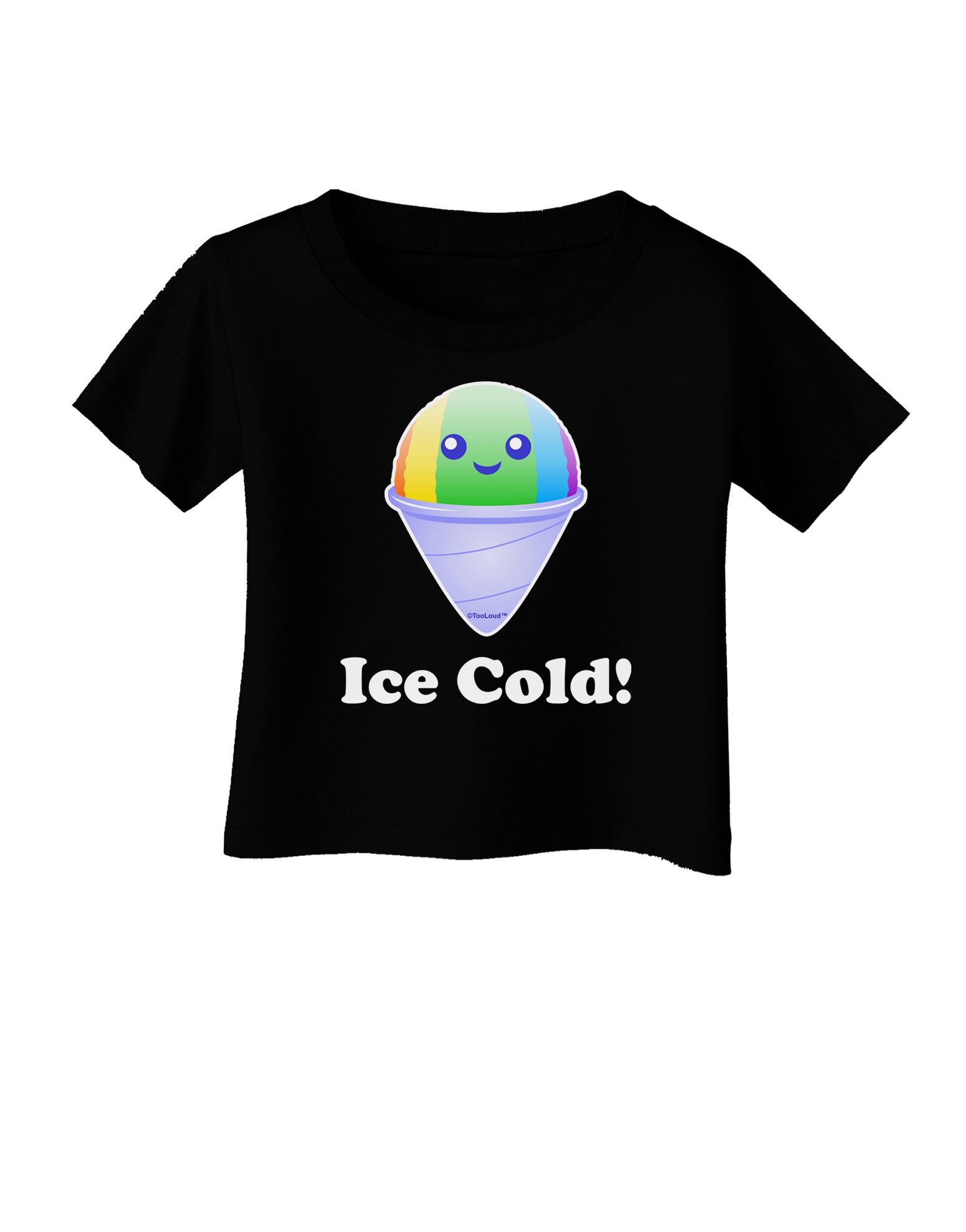 TOOLOUD Cute Shaved Ice Print Baby T-Shirt - Soft Cotton Infant Tee for Boys & Girls - Perfect for Summer Outfits, Beach Trips, and Family Photos