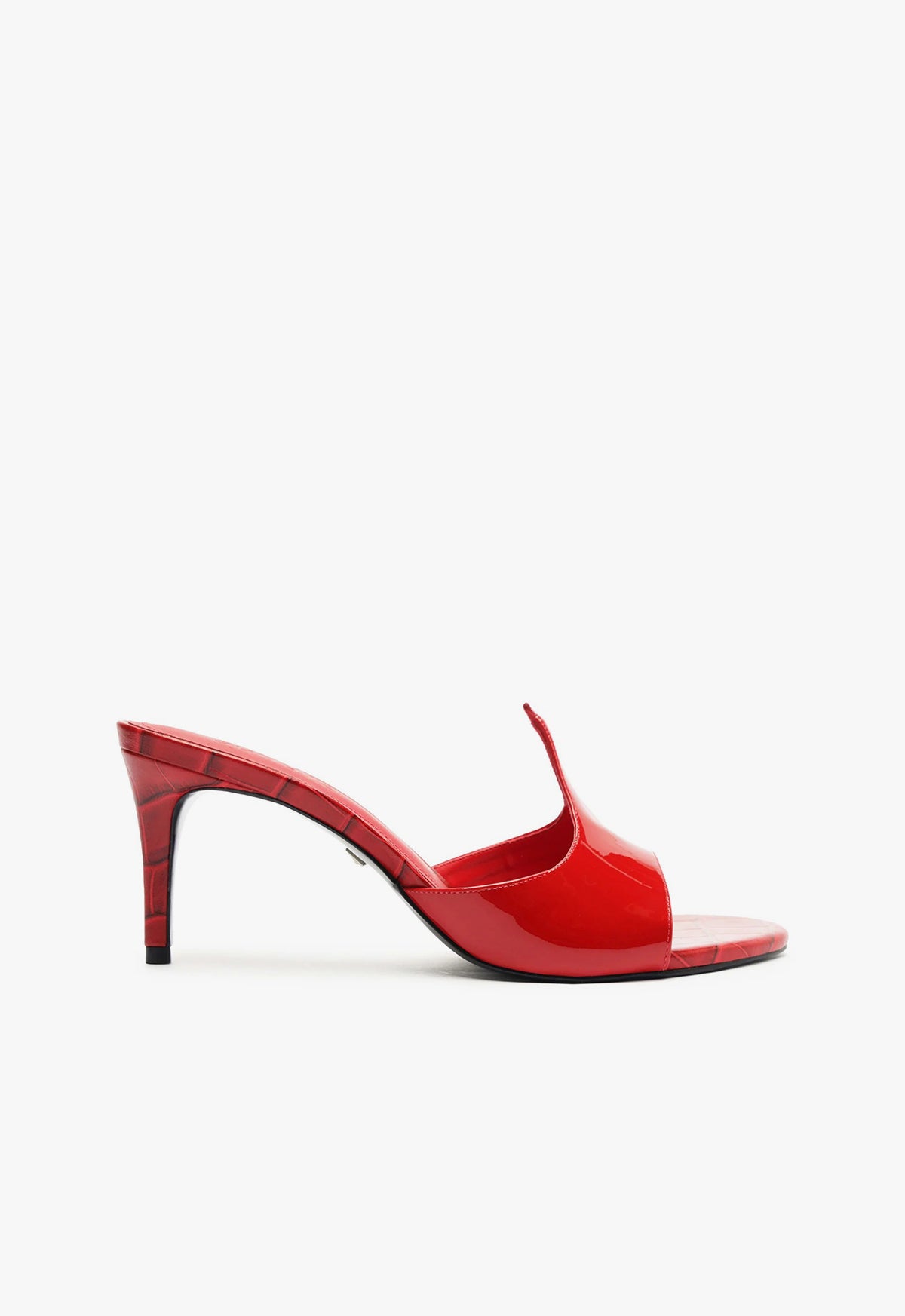Carlie Mule Patent Leather Sandals for Women - Comfortable Slip-On Dress Shoes for Office, Party & Wedding - Shiny Pointed Toe Flats with Low Heel