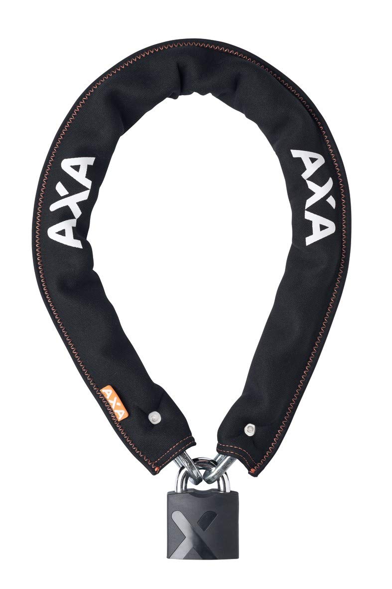 AXA Newton Pro Moto Plus 2 Bike Chain Lock - 1000mm x 9mm Heavy Duty Bicycle Security Lock for Motorcycles, E-Bikes & Scooters - Black Anti-Theft Chain with Key - Perfect for Urban Commuting & Outdoor Cycling