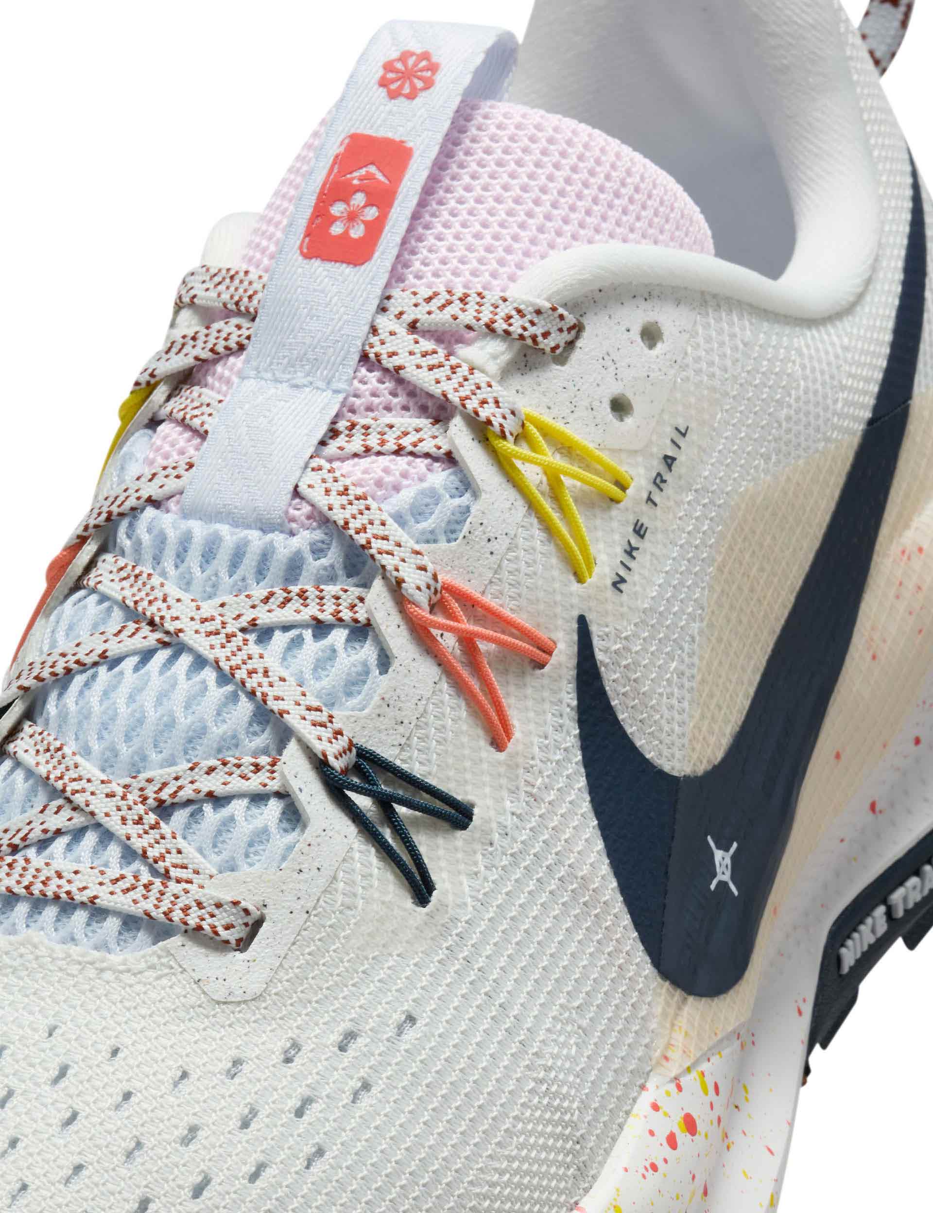 Pegasus Trail 5 Running Shoes - Summit White/Armory Navy/Football Grey - Lightweight Trail Runners for Hiking & Outdoor Adventures