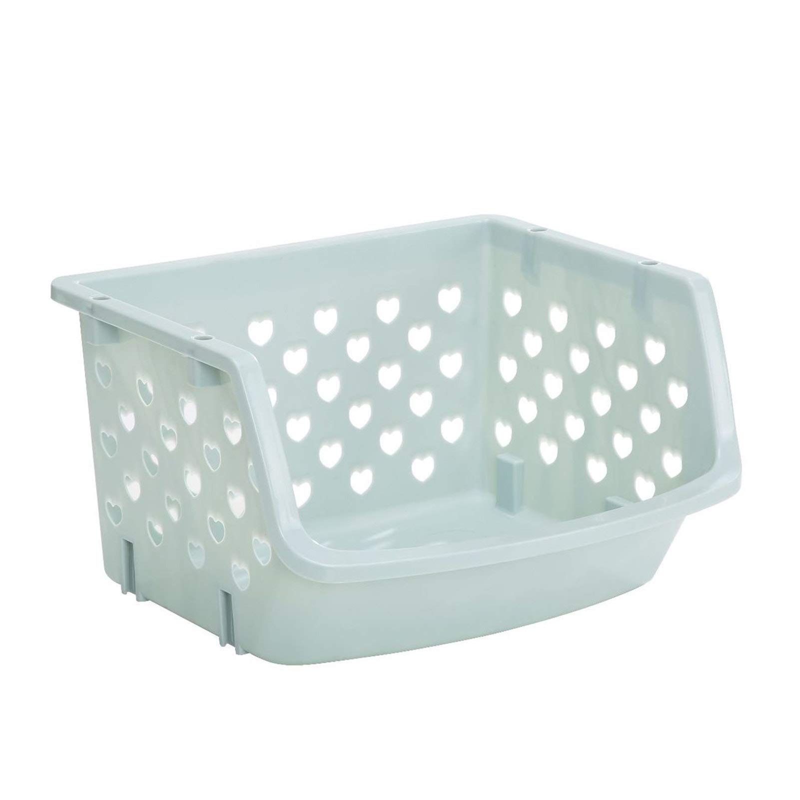 Durable Stackable Storage Baskets - Hollow Fruit & Vegetable Organizer for Kitchen Pantry Organization | Perfect for Refrigerator, Countertop & Cabinet Storage