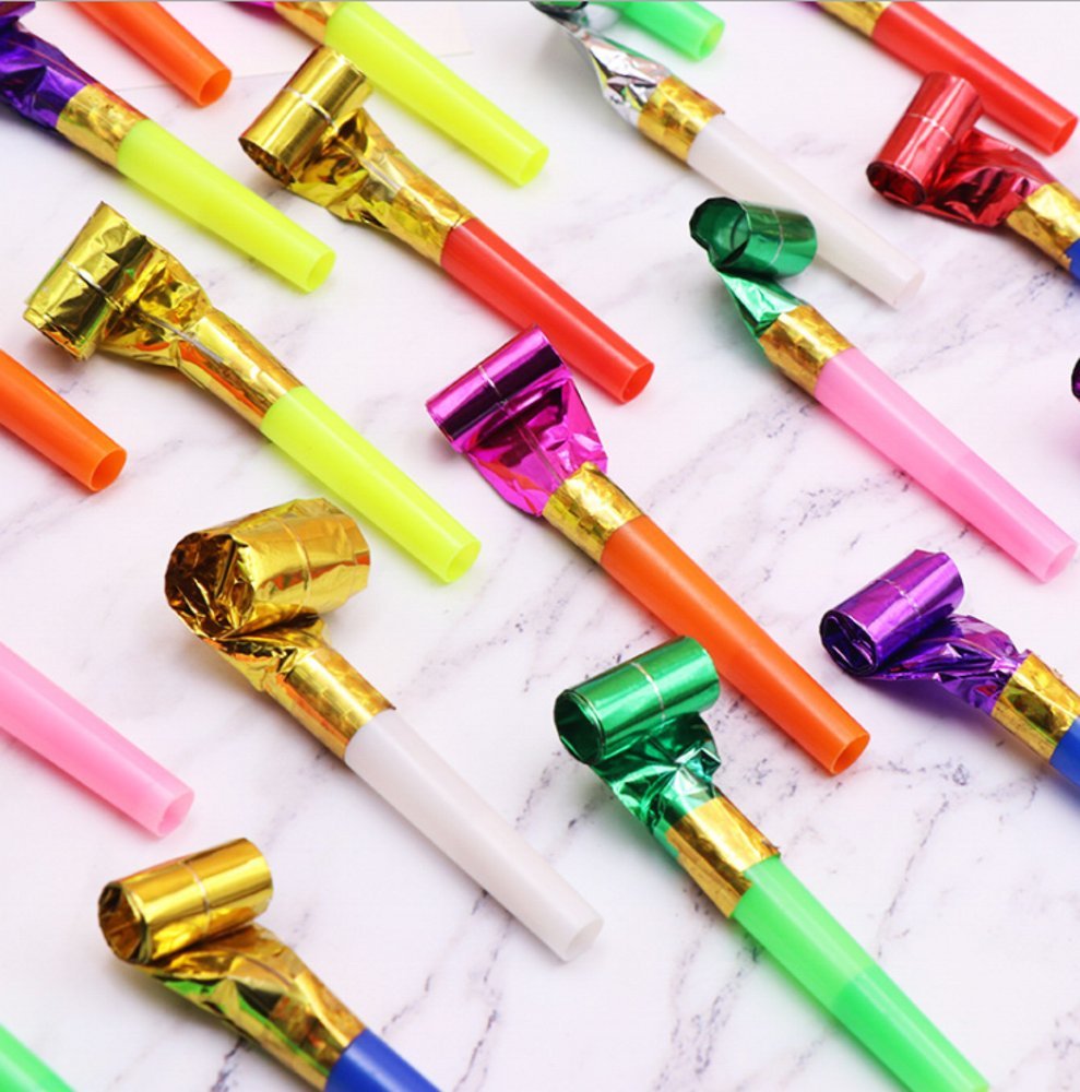 CHSYOO 30-Pack Party Blowouts & Noise Makers - Colorful Party Favors for Weddings, Birthdays, New Year, Graduation & Halloween Celebrations - Perfect for Festive Events, Parades and Special Occasions