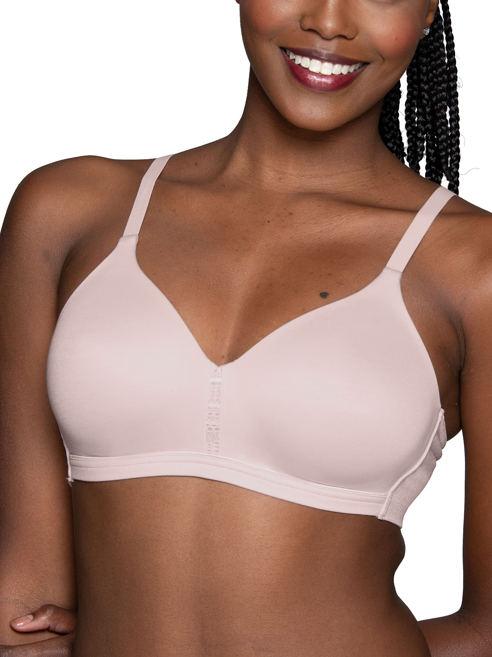 Vanity Fair Women's Beyond Comfort Seamless Back Wireless Bra - Ultra Soft Support for Everyday Wear, Yoga & Lounge
