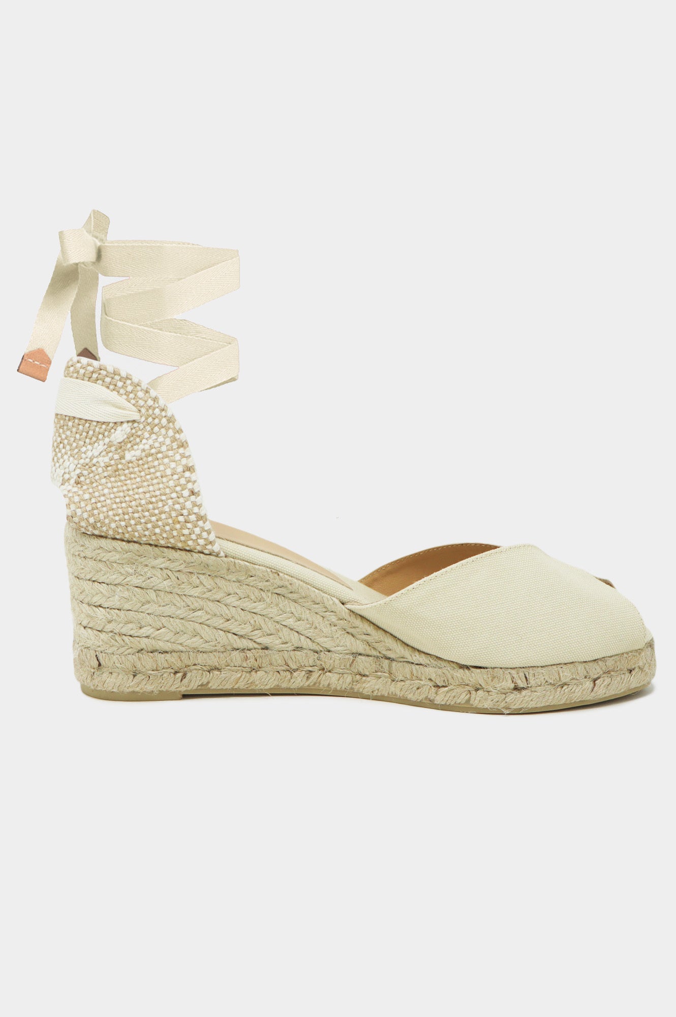 CASTANER Bilinia Sandal - Women's Comfortable Wedge Espadrille Sandals in Ivory | Perfect for Summer, Beach Vacations & Casual Outings