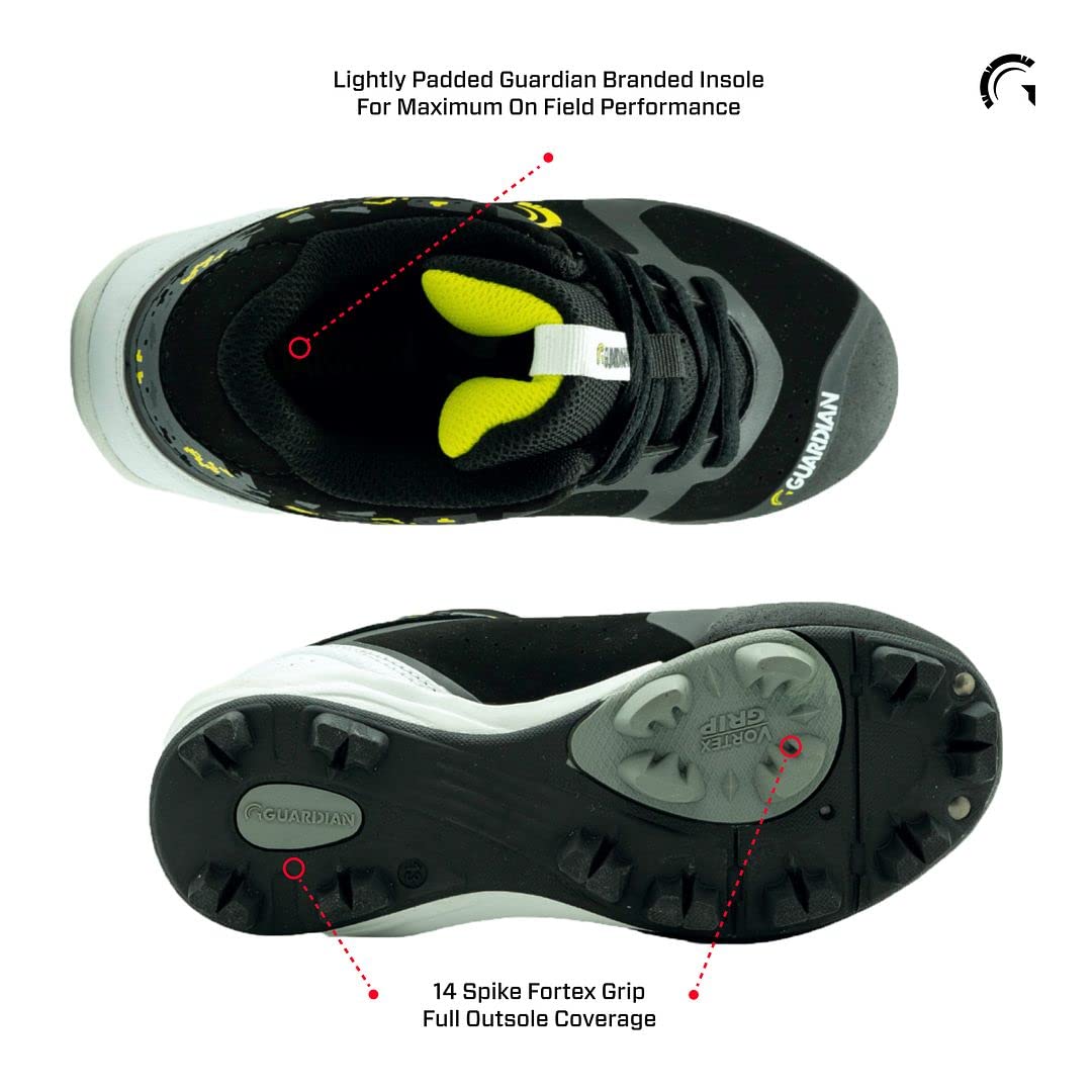 Guardian Youth Baseball Cleats for Boys & Girls - High Top Baseball Shoes for Kids - Non-Slip Softball Cleats - Perfect for Little League, Training & Outdoor Sports