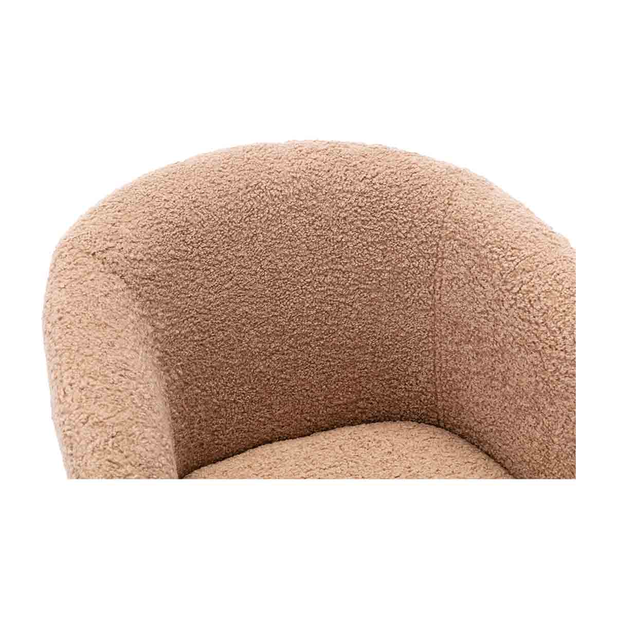 Luxury Avalon Fur Dining Arm Chair - Soft Faux Fur Upholstered Dining Chair for Elegant Home Decor - Perfect for Dining Rooms, Living Rooms, and Cozy Spaces