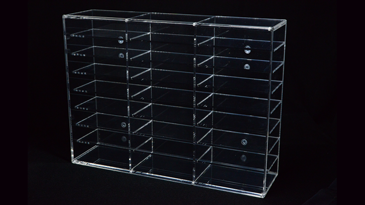 Premium 24-Deck Playing Cards Display Carat Case with Lid - Perfect for Collectors, Casinos, and Game Nights