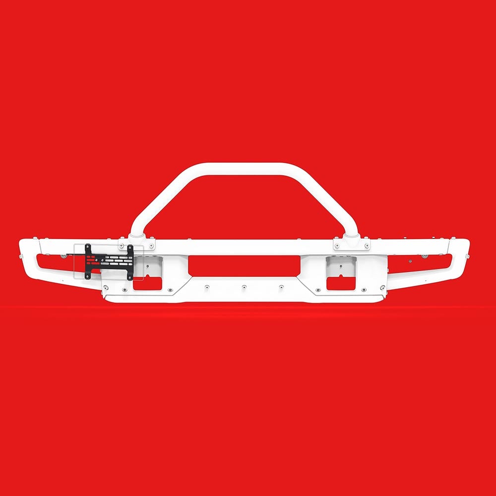 2021-2024 Ford Bronco License Plate Relocation Kit - Builtright Modular Steel Bumper Bracket | Off-Road Accessory for Trail & Street Legal Compliance