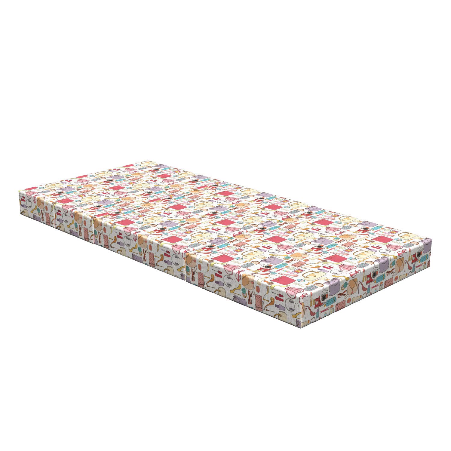 Ambesonne Fashion Foldable Mattress for Women - 74.8