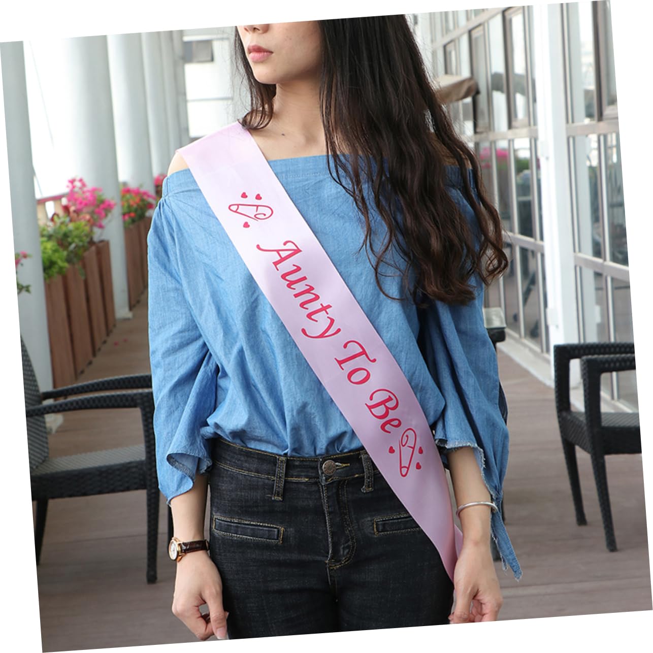 5pcs Baby Party Sashes - Fashionable Baby Shower Decorations & Birthday Belts for Boys Girls - Perfect for 1st Birthday, Christening, Baptism & Special Occasions