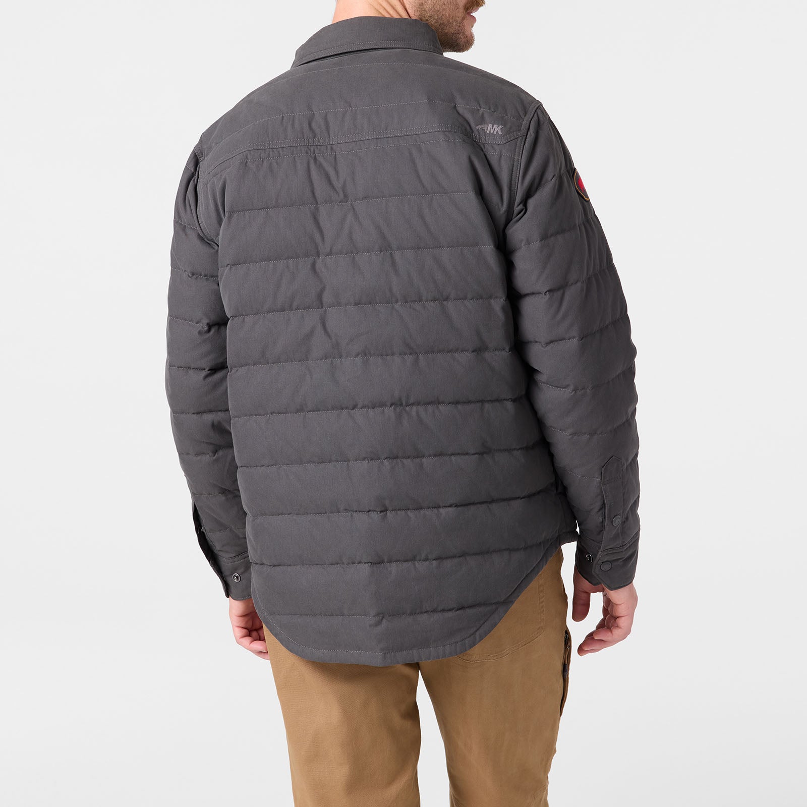 Pine Peak Down Shirt Jacket for Men - Lightweight Warm Puffer Coat for Outdoor Hiking, Camping & Winter Travel
