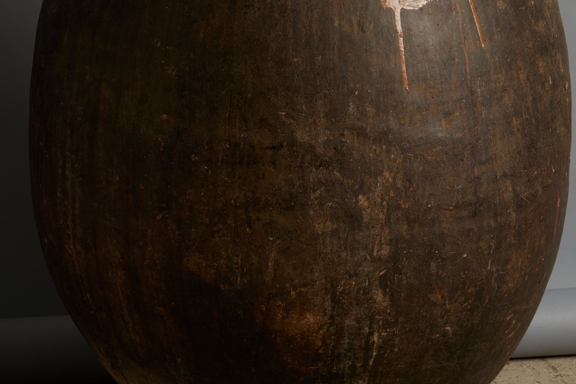 Authentic Large Portuguese Terra Cotta Oil Jar with Handcrafted Markings - Perfect for Olive Oil Storage, Kitchen Decor & Rustic Home Display