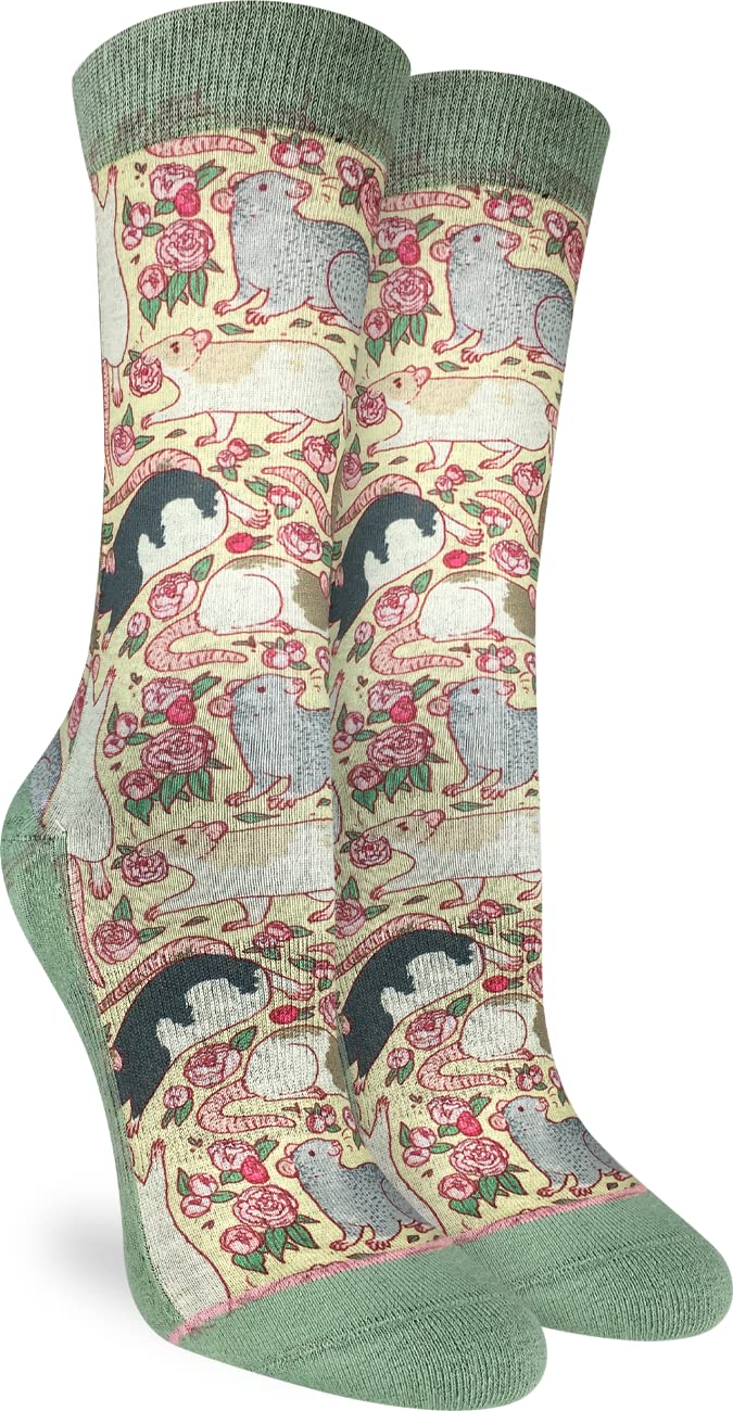 Good Luck Sock Women's Animal Print Crew Socks - Fun Novelty Dress Socks for Women - Perfect for Gifts, Parties & Everyday Wear