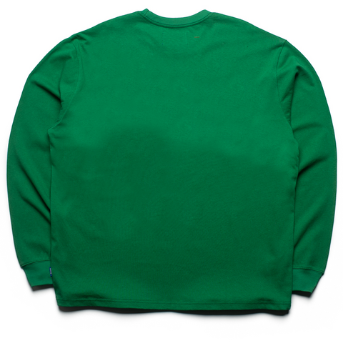 Awake NY Long Sleeve Stripe T-Shirt for Men - Green Casual Streetwear Top for Everyday Wear & Urban Fashion