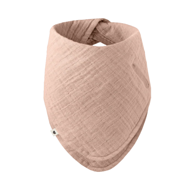 Soft & Absorbent Bandana Bib for Babies - Blush Pink - Drool & Mess Control for Feeding, Teething, and Playtime