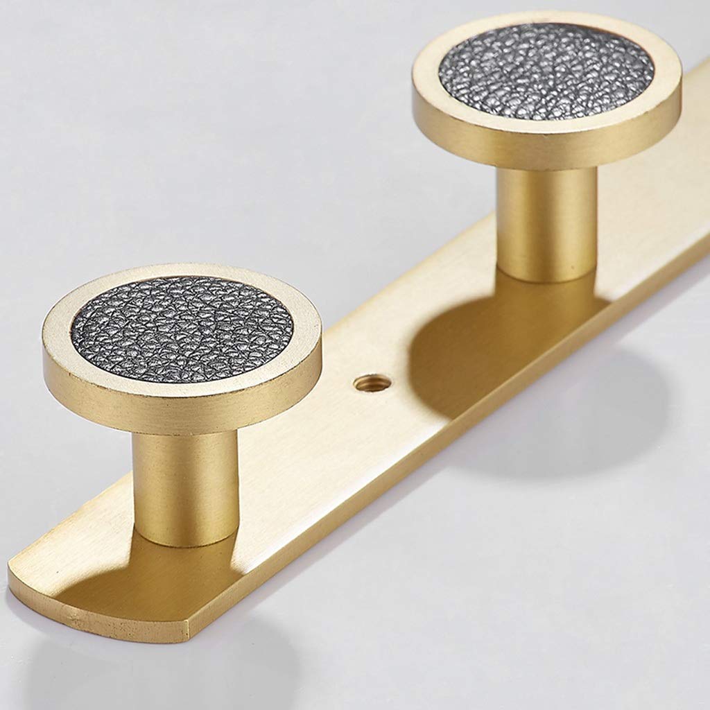 Premium Brass Wall-Mounted Coat Hooks - Heavy Duty Luxury Coat Rack for Living Room & Bedroom - Space Saving Wall Hangers for Jackets, Hats, Bags & Scarves (Perfect for Entryway, Closet & Dressing Room Organization)