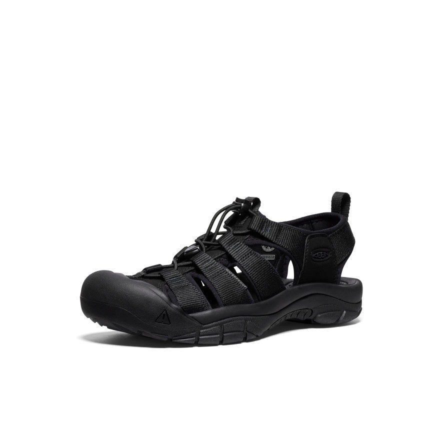 Men's Newport H2 Sandal - Triple Black Color | Waterproof & Comfortable Outdoor Sandals for Hiking, Beach, and Travel