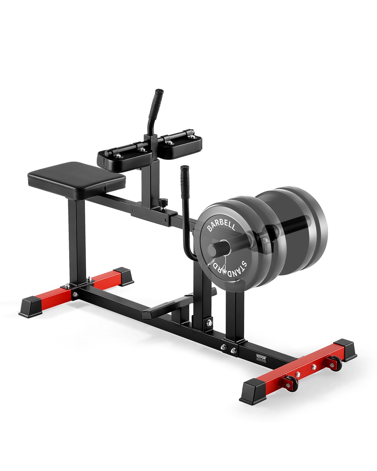 VEVOR Seated Calf Machine 440 LBS Capacity - Home Gym Calf Raise Equipment for Leg Workouts - Lower Body Strength Training with 1/2 Inch Weight Plates - Perfect for Home & Commercial Gyms