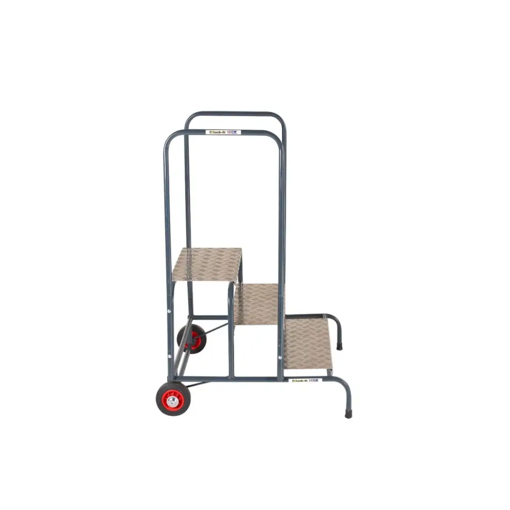 Climb It UK Wide Work Steps - Heavy Duty Aluminum Ladder for Construction, Roofing & Home Use | Non-Slip Safety Steps for Indoor & Outdoor Projects