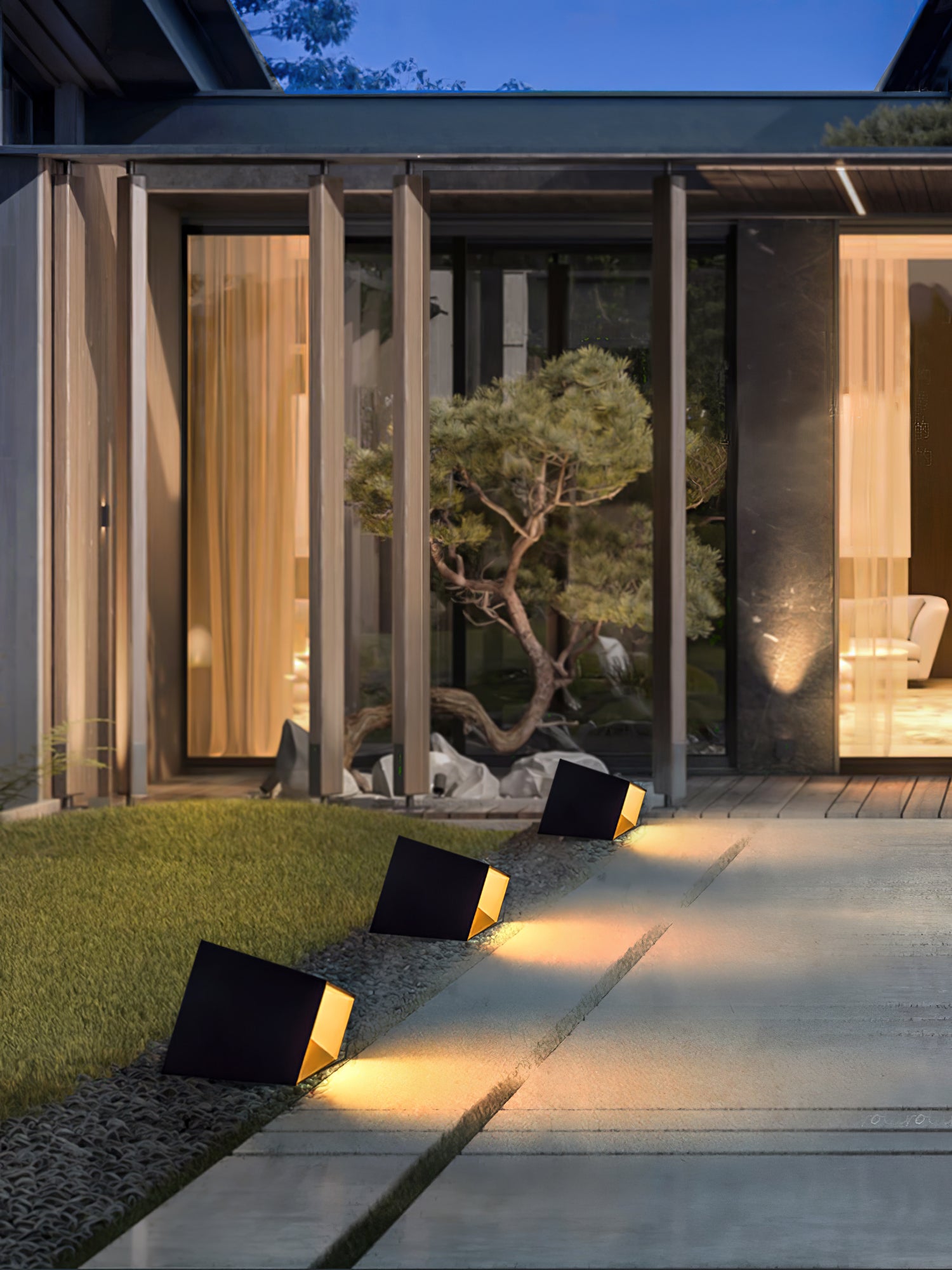 Solar Powered LED Cube Garden Lights - Waterproof Outdoor Decorative Lighting for Patio, Yard, Pathway & Landscape - Energy Efficient Solar Lights for Home & Garden Decor